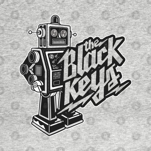 The Black Keys Retro Rockin' Robot (Multi-Colored) by Recondo76